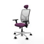 PIQUERAS Y CRESPO Silla de oficina Motilla con mecanismo Sincro, Morado y Blanco
