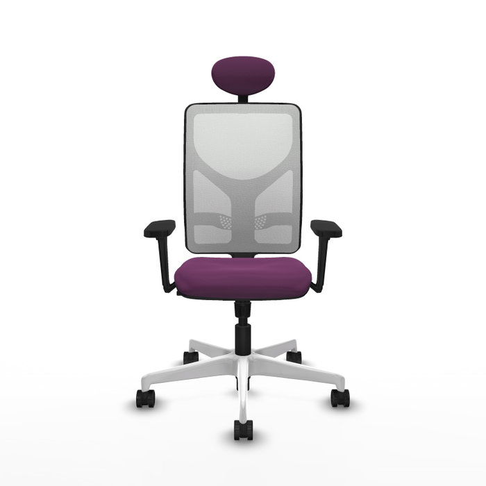 PIQUERAS Y CRESPO Silla de oficina Motilla con mecanismo Sincro, Morado y Blanco PIQUERAS Y CRESPO Silla de oficina Motilla con mecanismo Sincro, Morado y Blanco