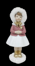 DKD Home Decor Figuras Niòas de Resina Surtidas (Pack de 4)