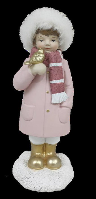 DKD Home Decor Figuras Niòas de Resina Surtidas (Pack de 4)