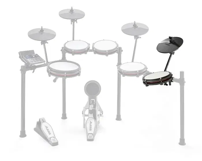 Alesis Nitro Max Expansion Pack - Plato de 10" con Choke, Pad Tom de 8" Doble Zona, Cables TRS y Soportes