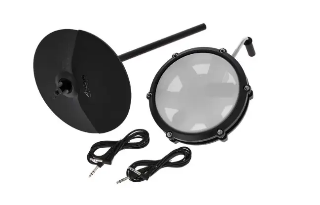 Alesis Nitro Max Expansion Pack - Plato de 10" con Choke, Pad Tom de 8" Doble Zona, Cables TRS y Soportes