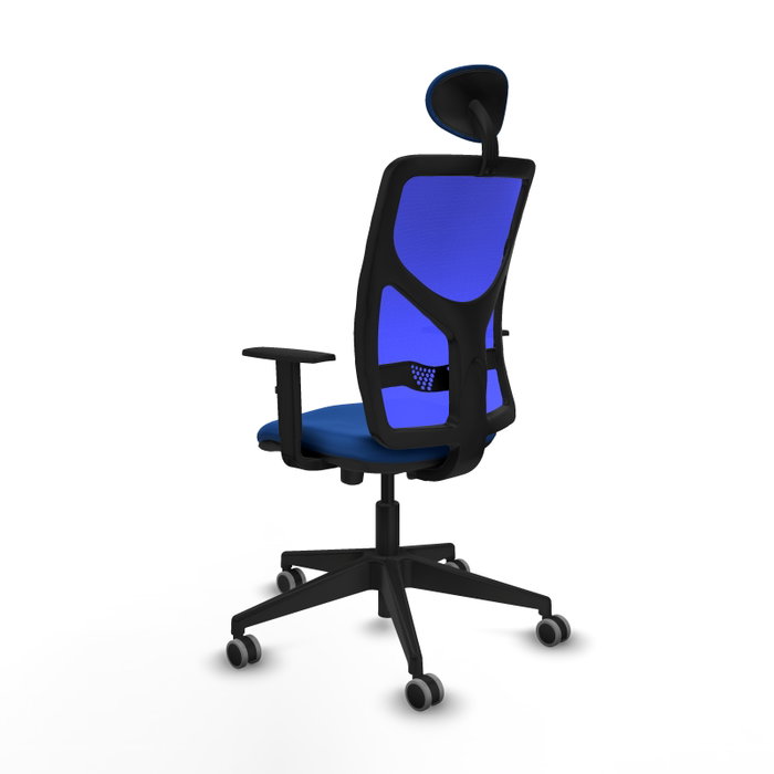 PIQUERAS Y CRESPO Silla de oficina Motilla Azul con Mecanismo Sincro/Traslack