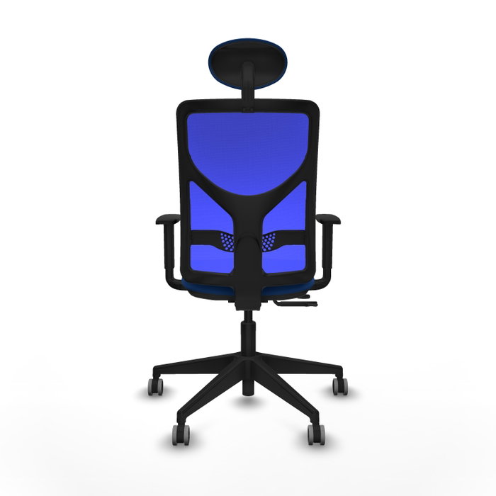 PIQUERAS Y CRESPO Silla de oficina Motilla Azul con Mecanismo Sincro/Traslack