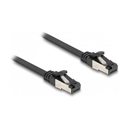 DeLOCK Cable de Red Patch Panel RJ45 Macho-Macho Cat 8.1 U/FTP Plano 0.25 m Negro