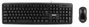 Oqo Combo Teclado y Ratón QWERTY Español Negro USB
