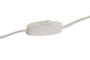 DKD Home Decor Lámpara de Sobremesa Seta Hierro Blanco Lacado