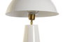 DKD Home Decor Lámpara de Sobremesa Seta Hierro Blanco Lacado