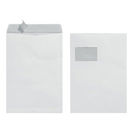 Herlitz Sobres de Envío C4 90g con Ventana y Autoadhesivos, Pack de 25