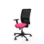 PIQUERAS Y CRESPO Silla de oficina Zulema Rosa y Negro
