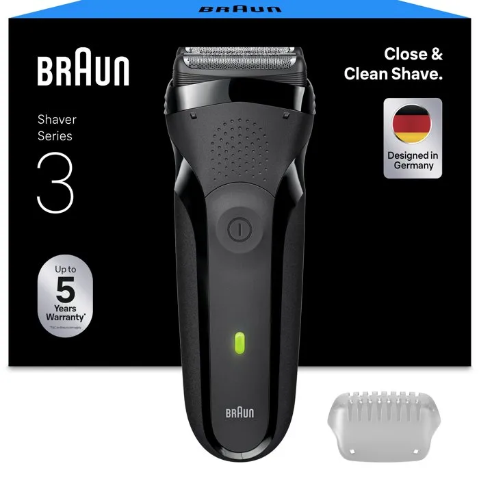 BRAUN Serie 3 300s Negra Resistente al Agua