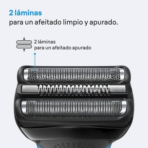 BRAUN Series 3 Afeitadora Eléctrica para Hombre, Recortadora Corporal, Resistente al Agua, Color Negro