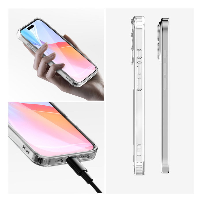 4smarts 541196 Set de Protección Premium 360 para Apple iPhone 16 Plus, Transparente, Compatible con MagSafe, Incluye Protector de Pantalla de Vidrio Templado