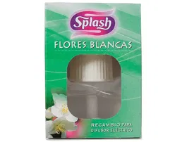 Splash Ambientador Eléctrico Recambio Flores Blancas 25 ml