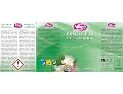 Splash Recambio Ambientador Eléctrico Flores Blancas 25 ml