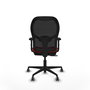 PIQUERAS Y CRESPO Silla de oficina Jorquera con mecanismo Sincro/Traslack Rojo y Negro