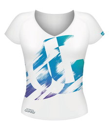 Ultimate Guard Camiseta Chica UG Distressed Blanco talla L