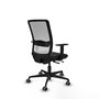 PIQUERAS Y CRESPO Silla de oficina Haches con mecanismo Sincro/Traslack Negro/Blanco