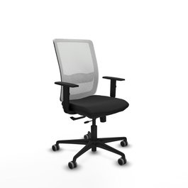 PIQUERAS Y CRESPO Silla de oficina Haches con mecanismo Sincro/Traslack Negro/Blanco