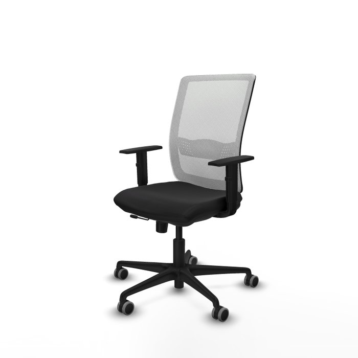 PIQUERAS Y CRESPO Silla de oficina Haches con mecanismo Sincro/Traslack Negro/Blanco
