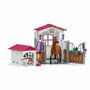 Schleich Caja con yegua de Hannover y pastor australiano Horse Club