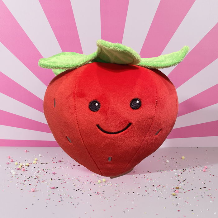 The Concept Factory Peluche Fruta Kawaii Fresa Sandía Melocotón Manzana Verde