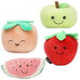 The Concept Factory Peluche Fruta Kawaii Fresa Sandía Melocotón Manzana Verde