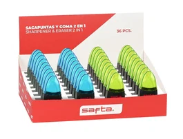 Safta Sacapuntas con Deposito y Goma 230x160x75 mm