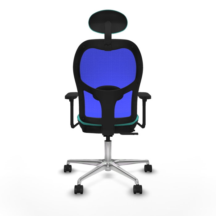 PIQUERAS Y CRESPO Silla de oficina Jorquera Turquesa y Azul