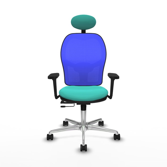 PIQUERAS Y CRESPO Silla de oficina Jorquera Turquesa y Azul