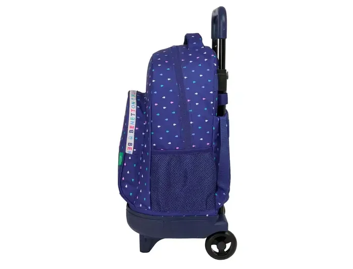 Safta Mochila Benetton Drop con Ruedas Compactas y Sistema Extraíble