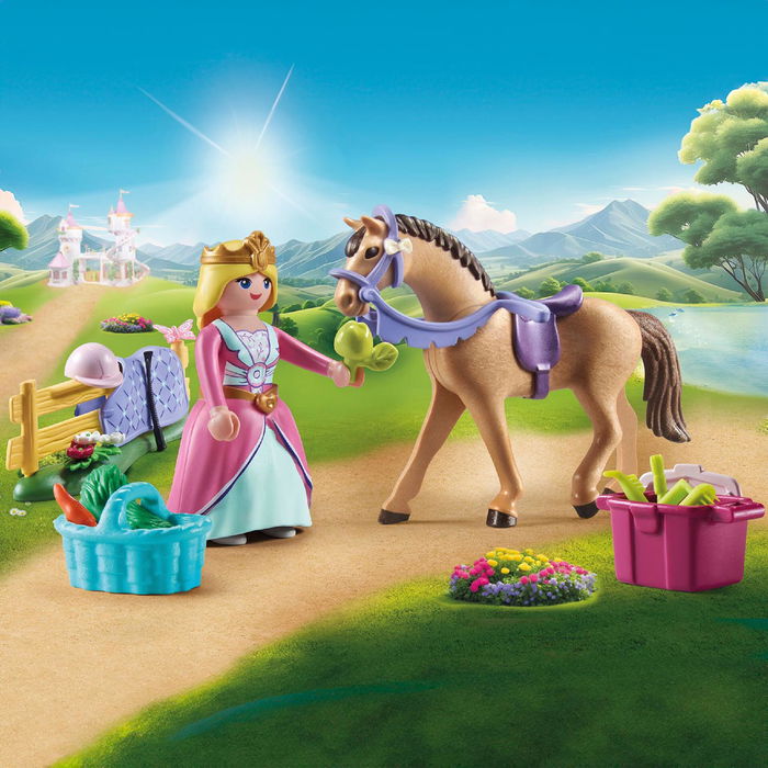 Playmobil Starter Pack Princesa Con Caballo 71801 Edad Recomendada: +4 años