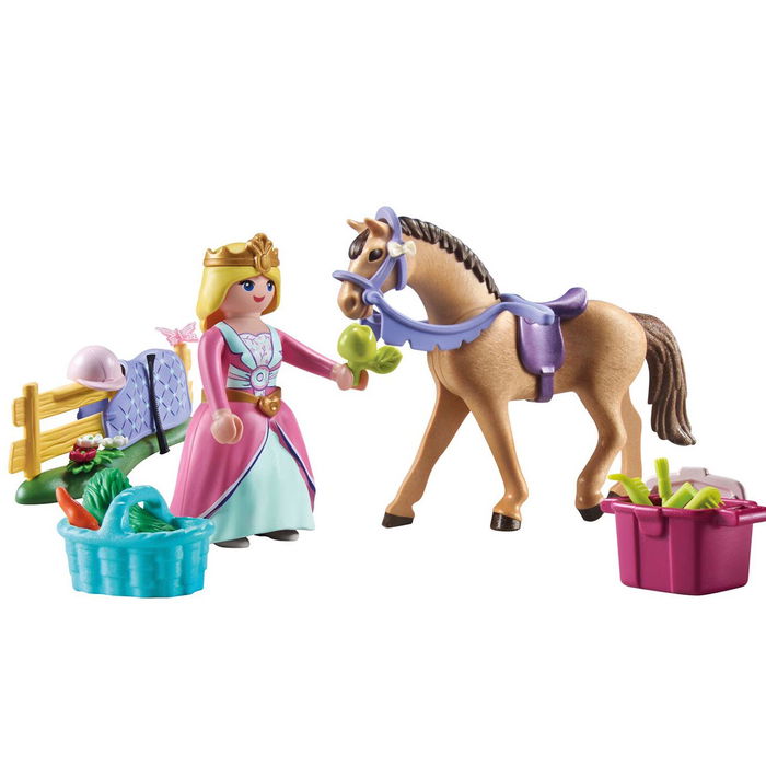 Playmobil Starter Pack Princesa Con Caballo 71801 Edad Recomendada: +4 años