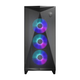 MSI Torreta Midi MPG Gungnir 300R AIRFLOW, PC Gaming ATX, Negro, Flujo de Aire, 4 Ventiladores ARGB, Soporte Radiador 360 mm