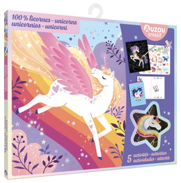 AUZOU EDITIONS, Unicornios arcoiris. Estuche de artista - AUZOU EDITIONS