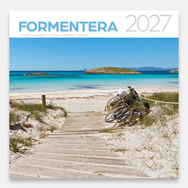 TRIANGLE POSTALS Calendario de pared 2027 Formentera 30x30 cm