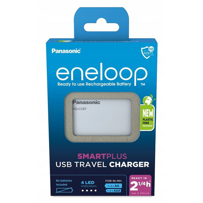Panasonic Eneloop Smart Plus USB BQ-CC87 para pilas AA y AAA Panasonic Eneloop Smart Plus USB BQ-CC87 para pilas AA y AAA