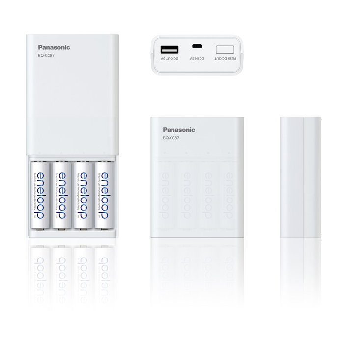 Panasonic Eneloop Smart Plus USB BQ-CC87 para pilas AA y AAA Panasonic Eneloop Smart Plus USB BQ-CC87 para pilas AA y AAA