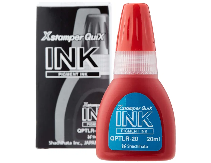 X'stamper Tinta Quix para sellos roja bote de 20 ml