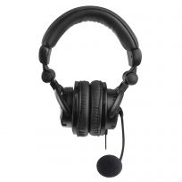Ewent EW3564 Auriculares Estéreo Cubreorejas con Micrófono y Control de Volumen, Plegables, 3.5mm
