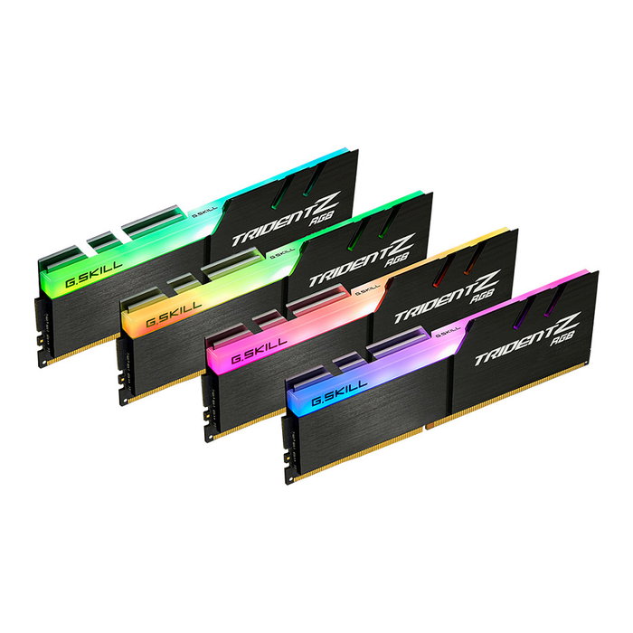 G.Skill Trident Z RGB F4-4000C18Q-32GTZRB, 32 GB (4x8GB) Kit DDR4 4000 MHz 288-pin DIMM, CL18, 1.35V, Intel XMP 2.0