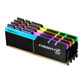 G.Skill Trident Z RGB F4-4000C18Q-32GTZRB 32 GB (4x8GB) DDR4-4000 MHz Kit Quad-Channel, Negro, Intel XMP 2.0