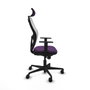 PIQUERAS Y CRESPO Silla de oficina Jorquera con mecanismo Sincro - Morado y Blanco