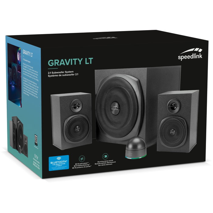 Speedlink GRAVITY LT 2.1 Subwoofer System Negro