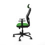 PIQUERAS Y CRESPO Silla de oficina Jorquera con mecanismo Sincro/Traslack, Verde y Negro