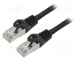 LANBERG Patch cord Cat 6 F/UTP 10m Negro