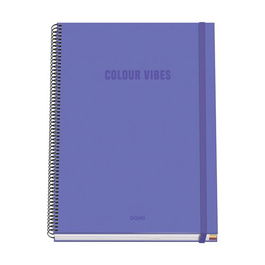 Bloc Dohe Colour Vibes Micro.Tapa Extra A4 100H 90Gr Cuadric.5X5 Morado