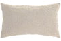 DKD Home Decor Cojín de Chenilla Crema 60x10x35 cm