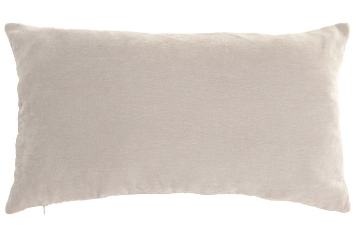 DKD Home Decor Cojín de Chenilla Crema 60x10x35 cm
