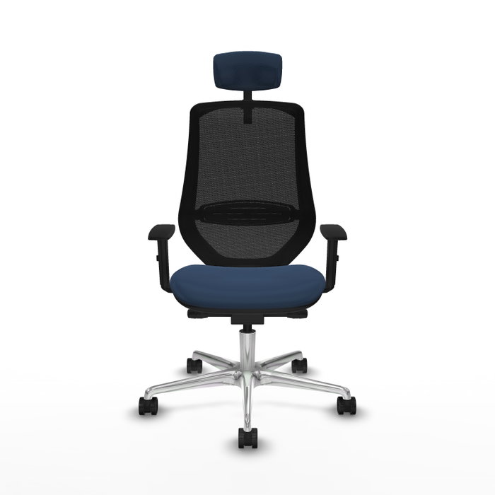 PIQUERAS Y CRESPO Silla de oficina Mardos Azul marino y Negro